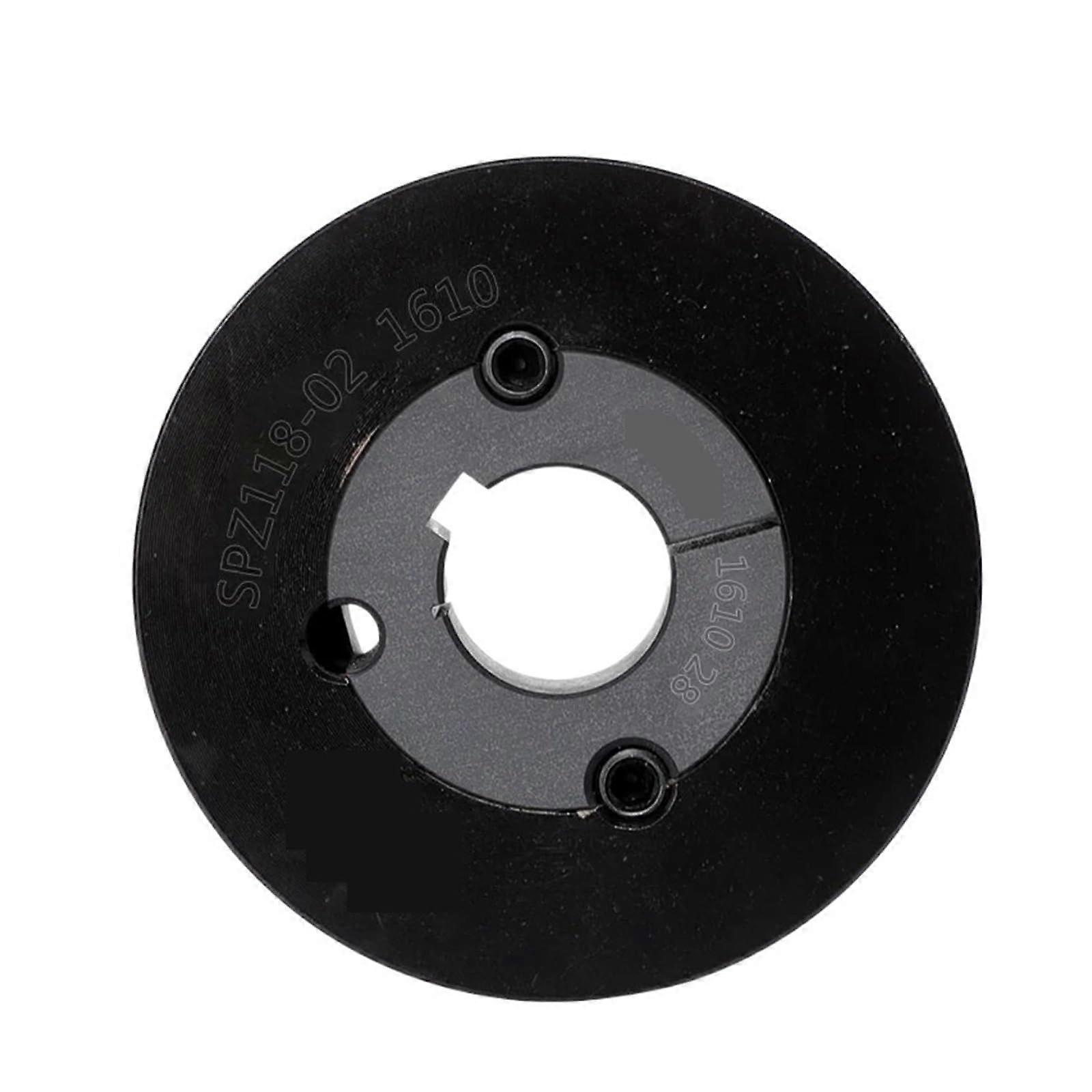 Synchronous Wheel V Type Pulley Double Groove 122mm Outside Diameter 118mm Pitch 1610 Bushing 25mm