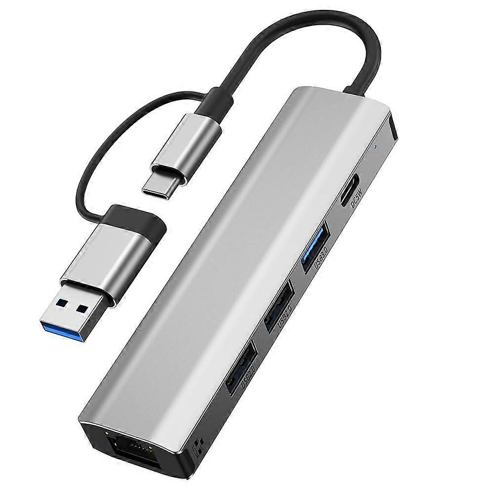 Type C To RJ45 Networking Adapter, USB 3.0/2.0 Ethernet, 100Mbps/1000Mbps, PC And Laptop Docking Station