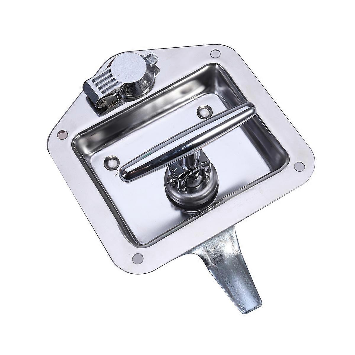 Box Latch Key Stainless Steel Folding T-Handle Latch Lock Tool for Trailer