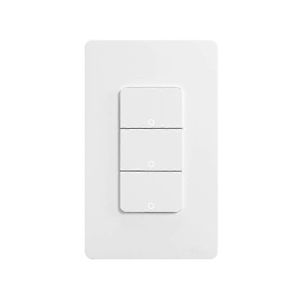 Matter WiFi Smart Light Switch 3-Gang US Push Button Wall Switch APP Voice Control Work with Home