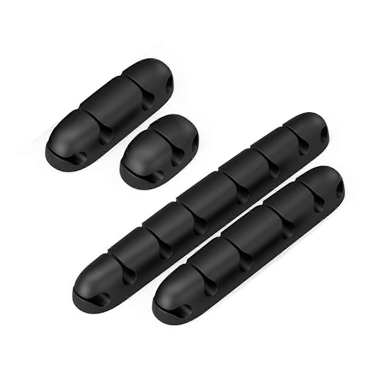 Silicone Cable Holder Clips 4 Pack Multiuse Wire Organizer Desk And Home Office Flexible Cord Management