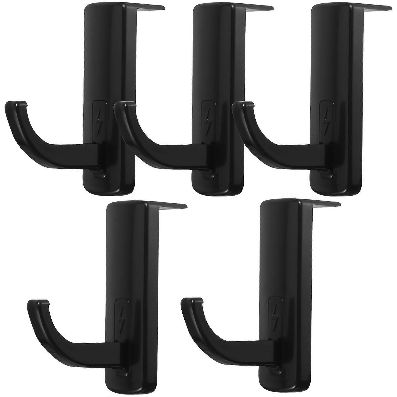 Headphone Stand Hanger Plastic for Headset Display 10Pcs Black