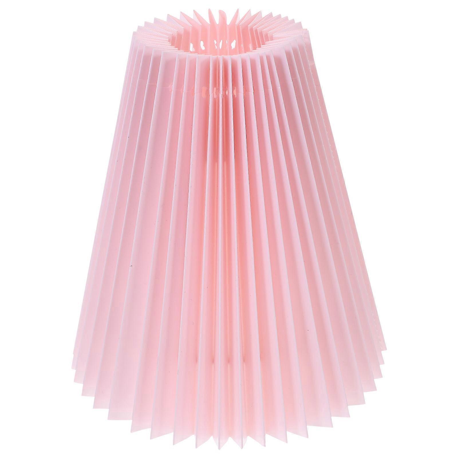 Creative Pink Lampshade Pleated Table Light Cover for Decor 3Pcs