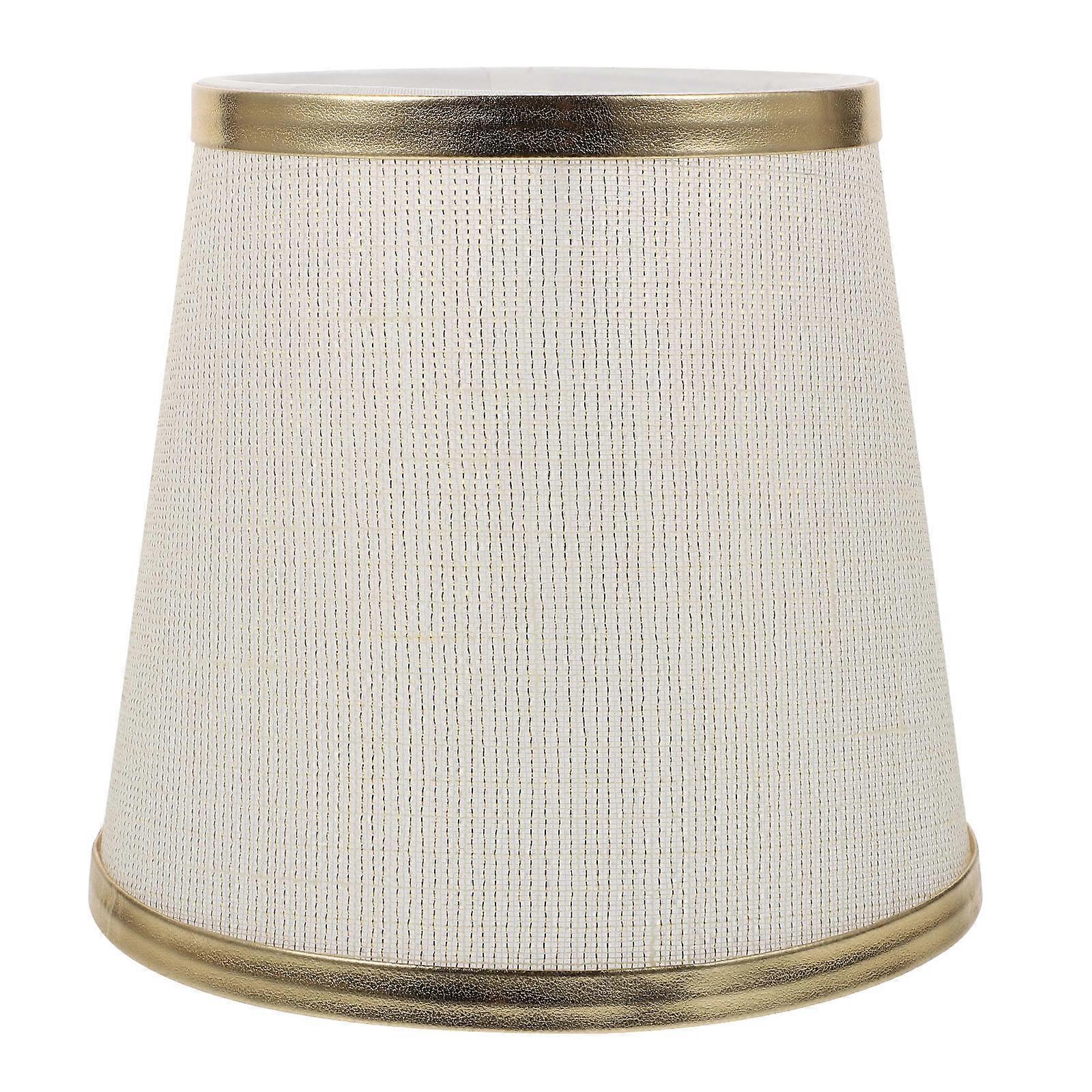 Durable Golden Lampshade for Lamps 3Pcs Cloth Decorative Lamp Cover