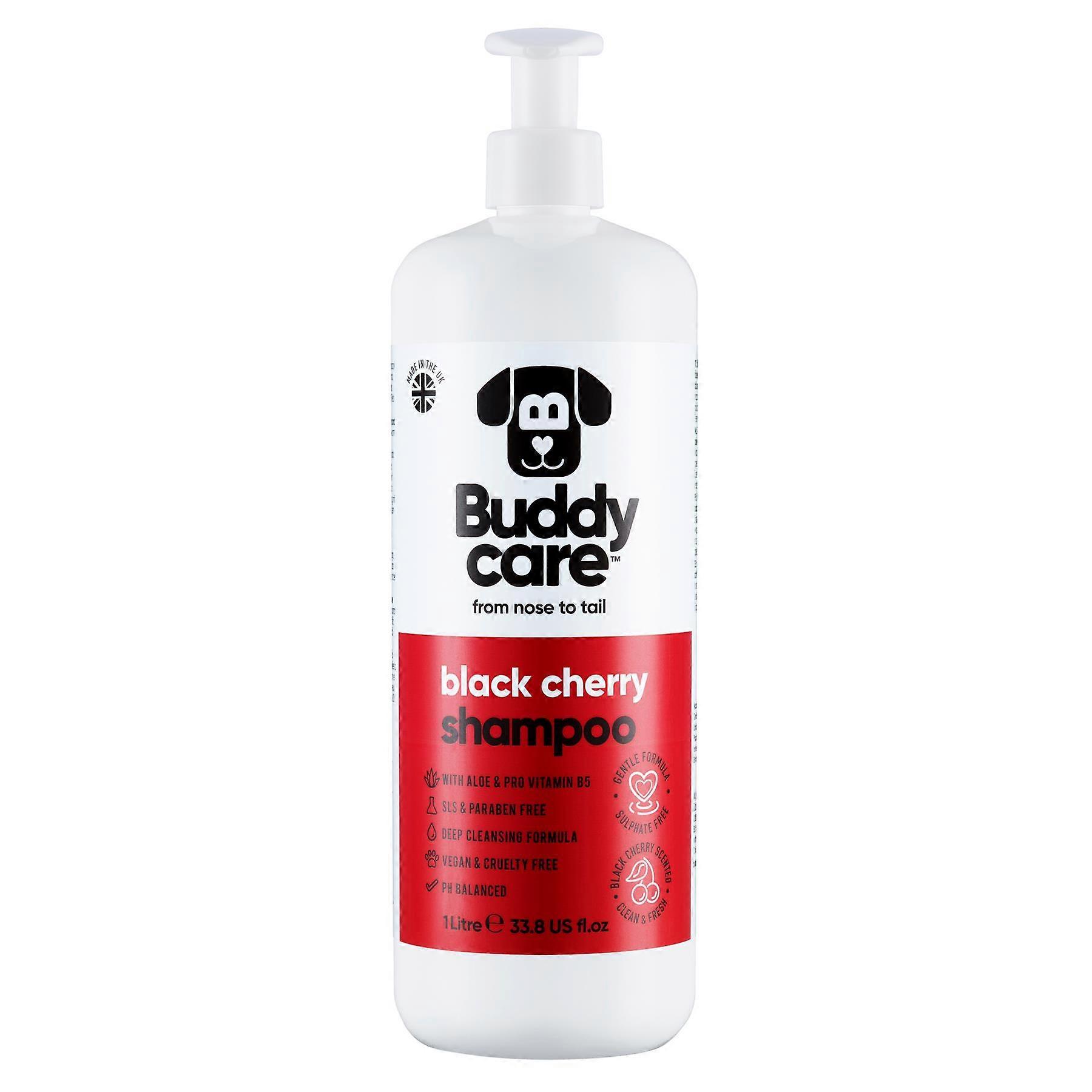 Buddycare - Hundeshampoo - Sort Kirsebær - 1L