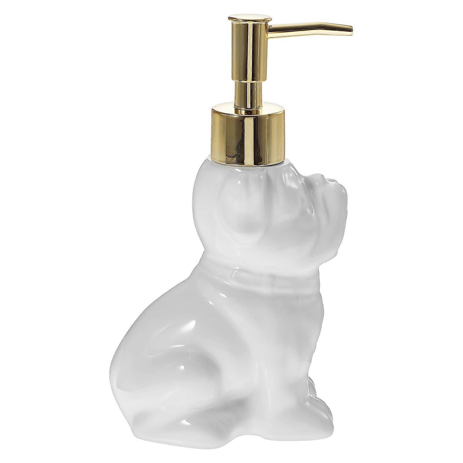 Animal Soap Dispenser Ceramic for Bathroom Use 4Pcs Set