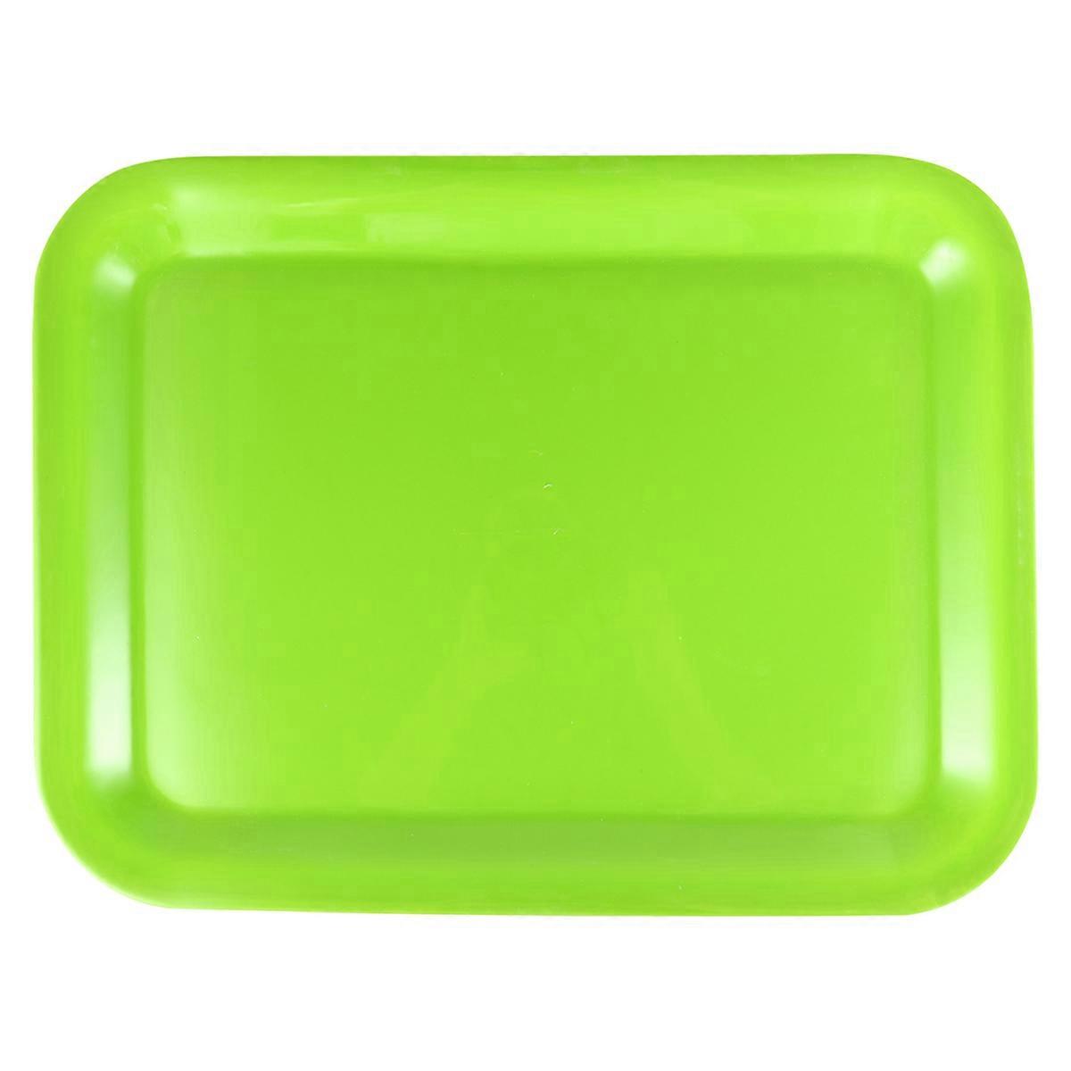 Green Rectangular Plate for Kitchen Use 1Pcs Fast Food Bread Tray