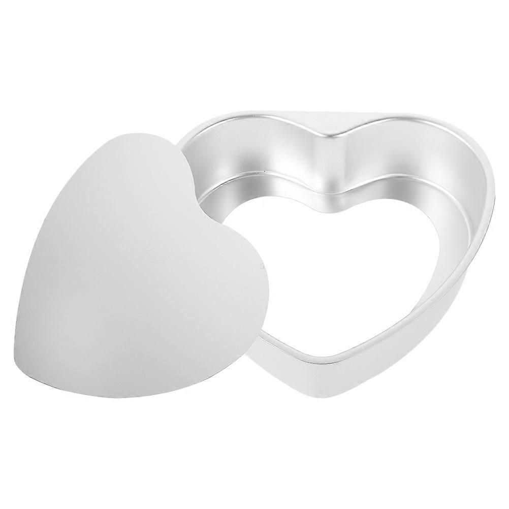 Non-Stick Heart Cake Pan Set For Home Baking Use With Removable Bottom Design 8.80X8.00X2.70CM Oven Safe 4Pcs