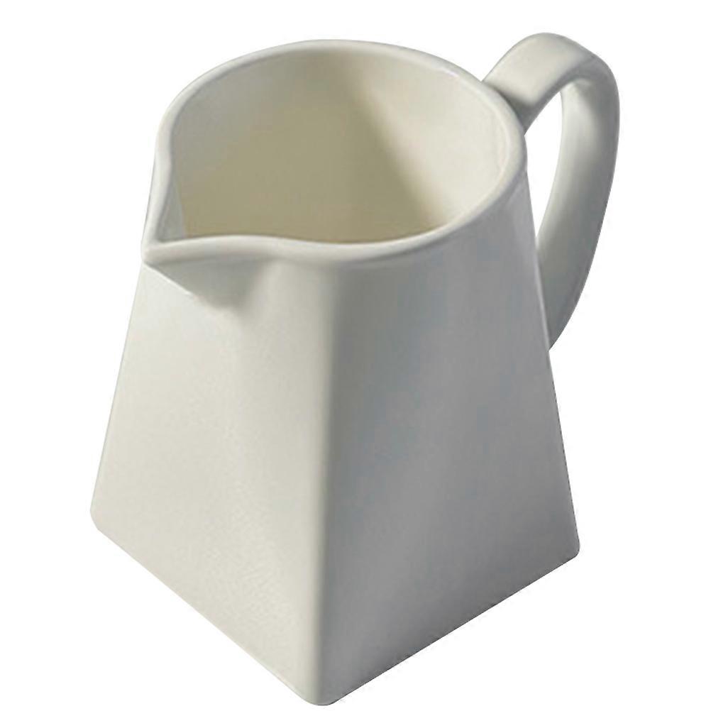 Mini Porcelain Creamer Jug for Milk Serving 4Pcs Small White Ceramic Pitchers