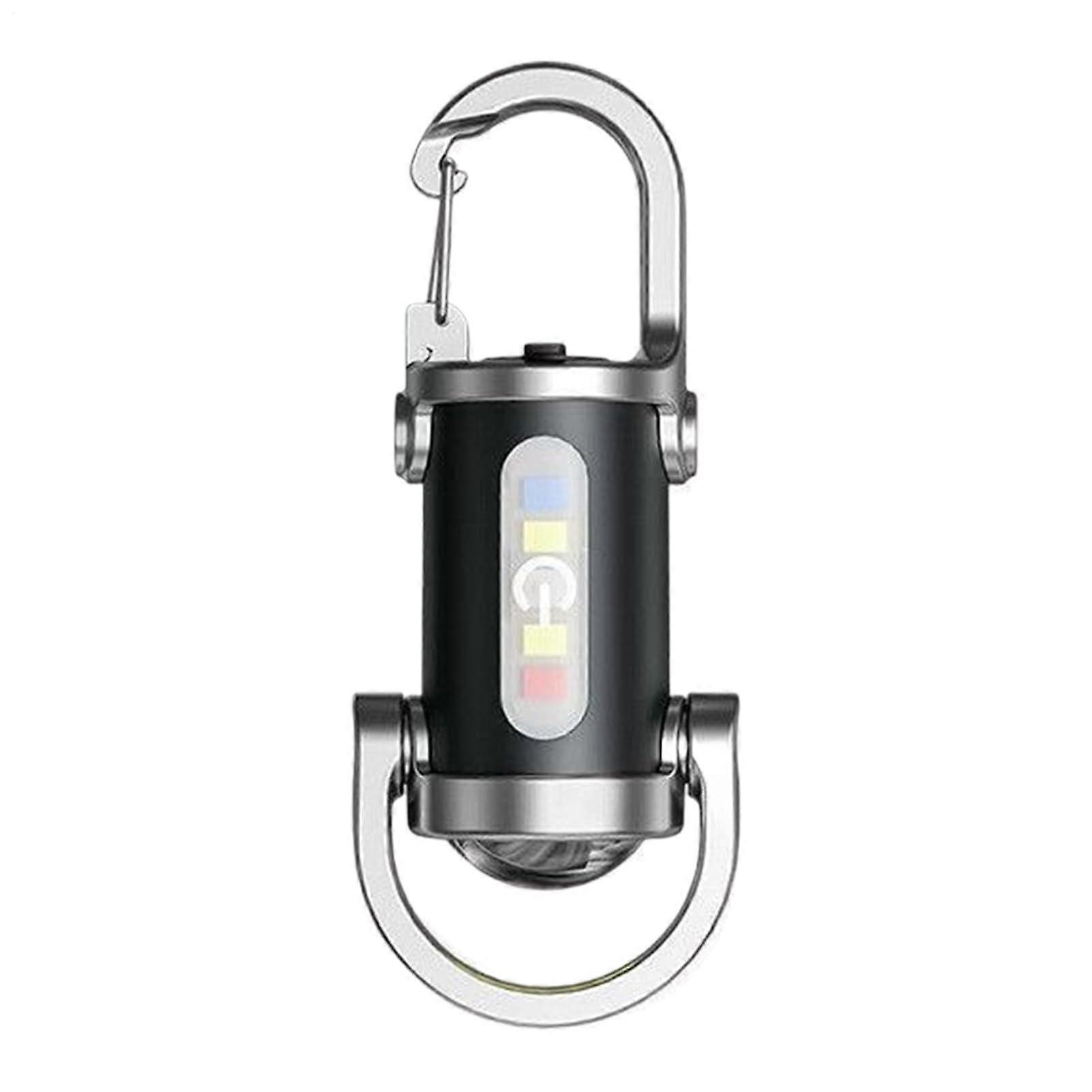 Mini Keychain Flashlight Rechargeable LED Keychain Light Waterproof Portable Torch For Camping Hiking Emergencies SOS