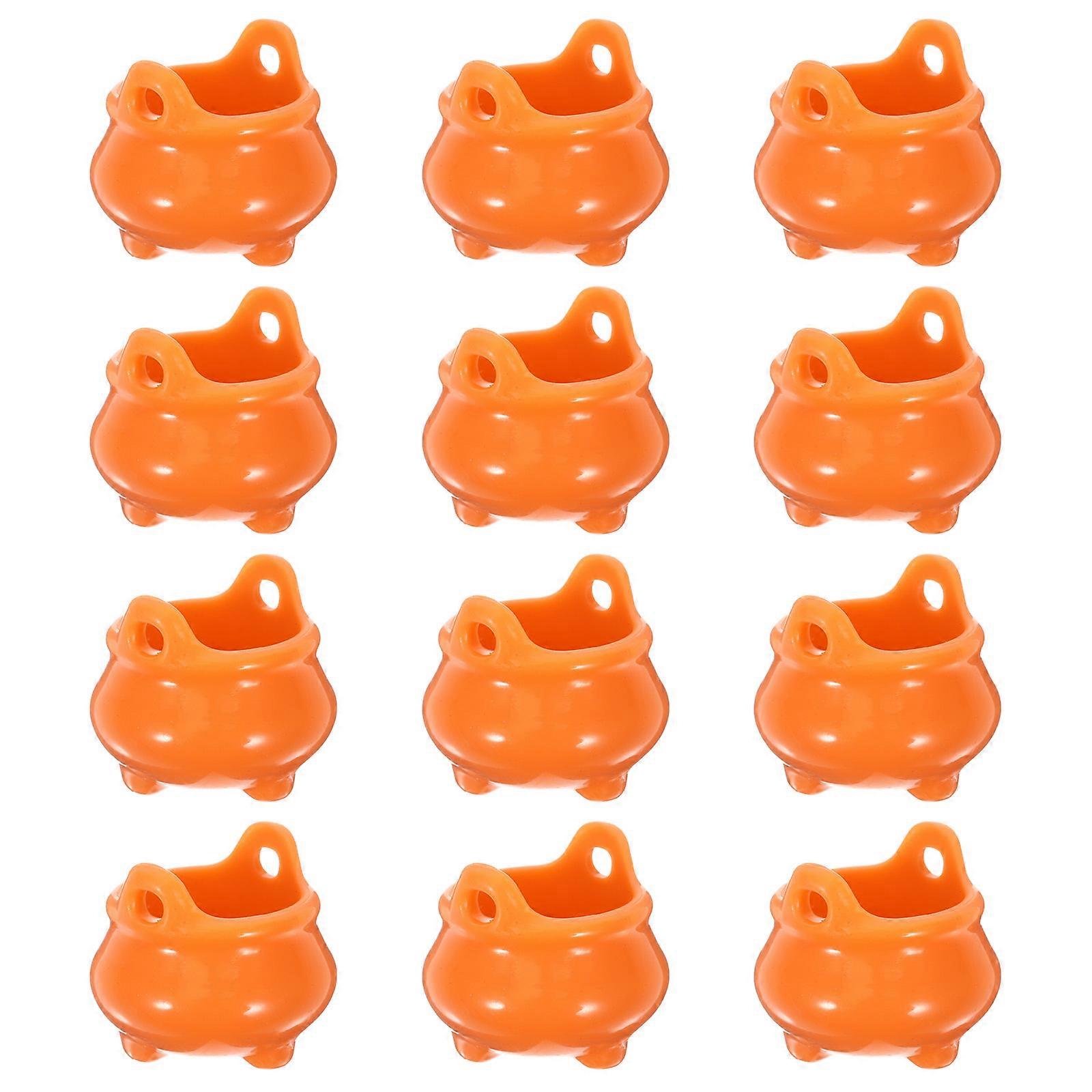 Halloween Candy Holder Mini Plastic Candy Bucket for Storage Use 60Pcs