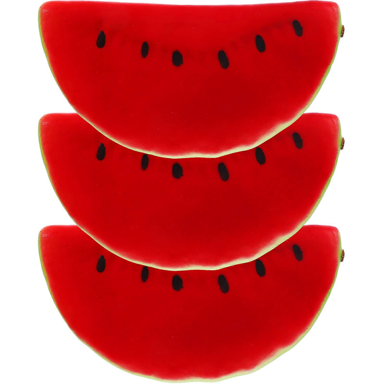 Artificial Fruit Slices Artificial Watermelon Slice for Photography Props 15Pcs