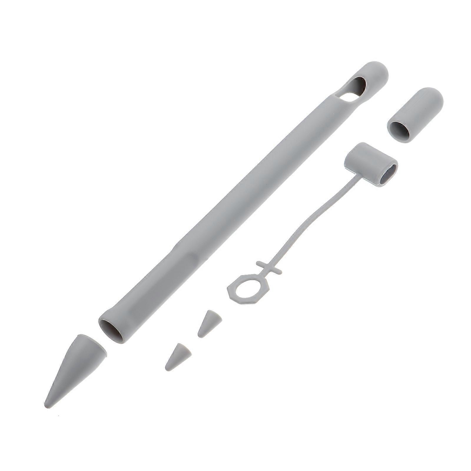 Silicone Pencil Stylus Cover Case for Protection Grey