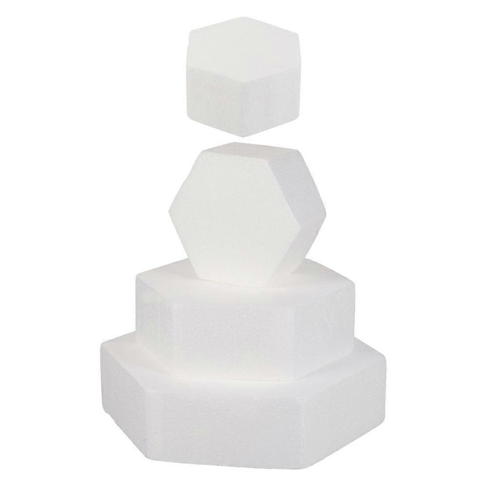 Reusable Cake Models 12 Pcs Multi-Function Cake Dummies For Wedding 15X15X5CM White For Cake Display