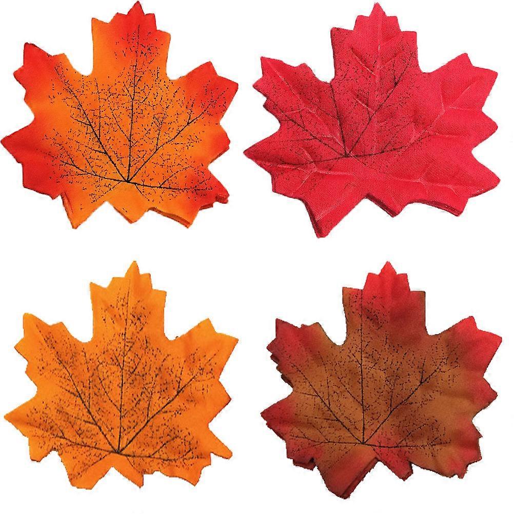 Artificial Maple Leaves for Decor Use Simulation Leaves with 400Pcs