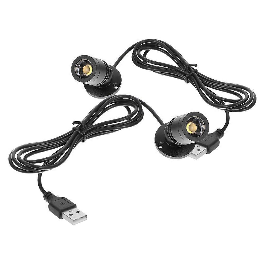 USB Spotlight LED Spotlight for Jewelry Display 2Pcs Assorted Color Cabinet