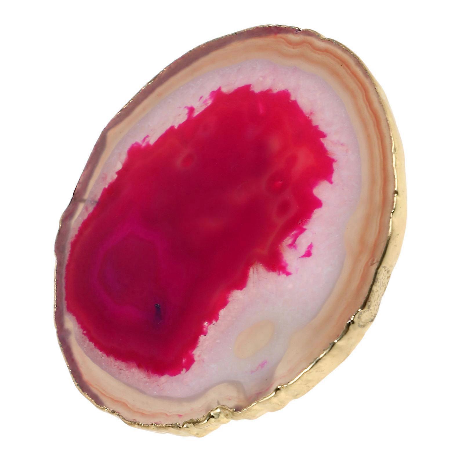 Stone Coaster Agate Coaster Heat Insulation 4Pcs for Tabletop Protection