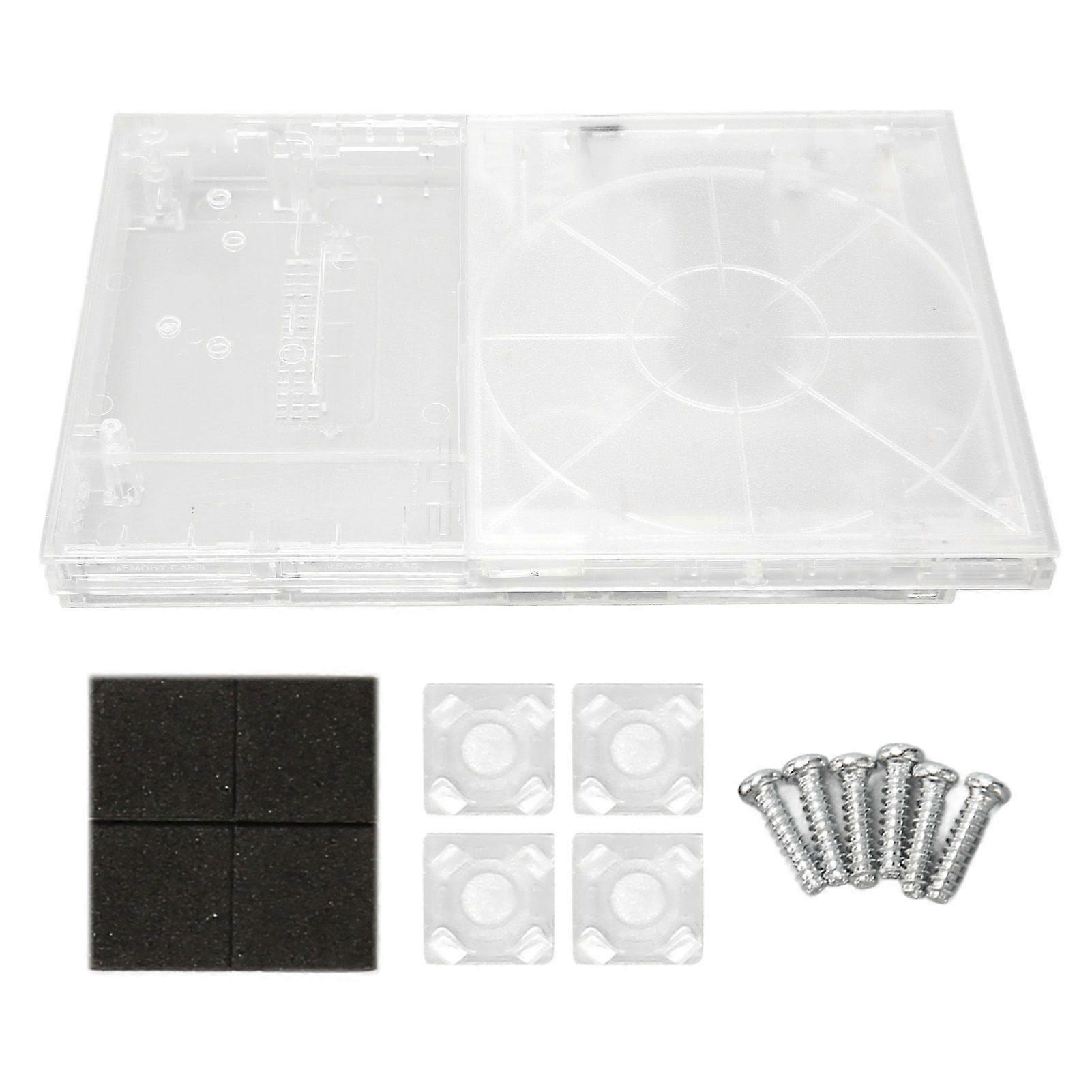 for PS Slim Clear Case DIY Replacement Transparent Game Console Shell for Retro Video Game Console Accessories for 7XXXX