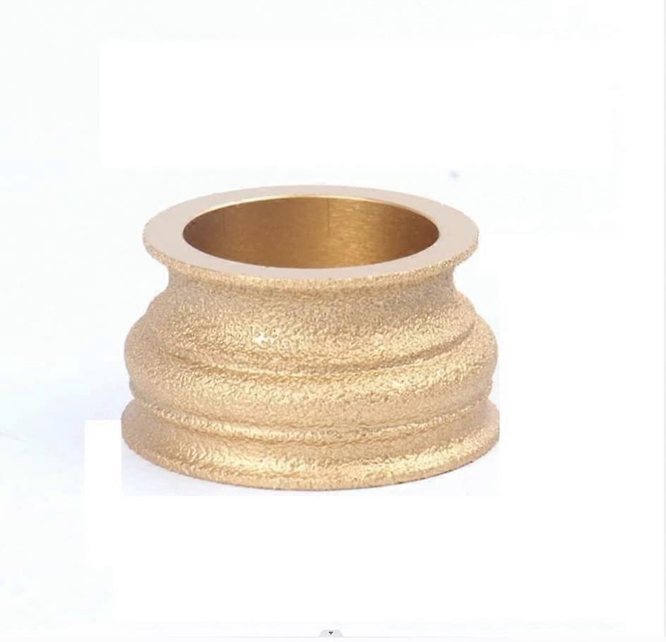 Dry Vacuum Brazed Diamond Grinding Wheel, 20 Mm Bore, 75 Mm Diameter, DemiBullnose Edge Profile Disc, 404 Side