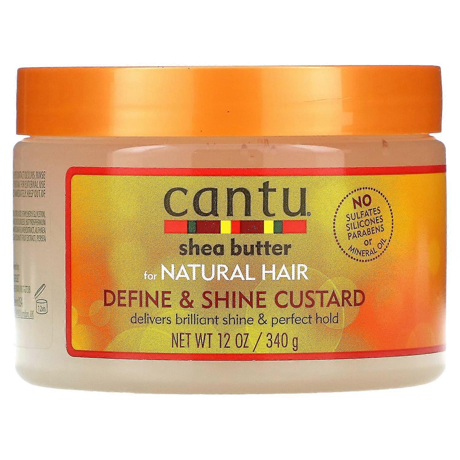 Cantu, Sheasmör, Define & Shine Custard, 354 ml