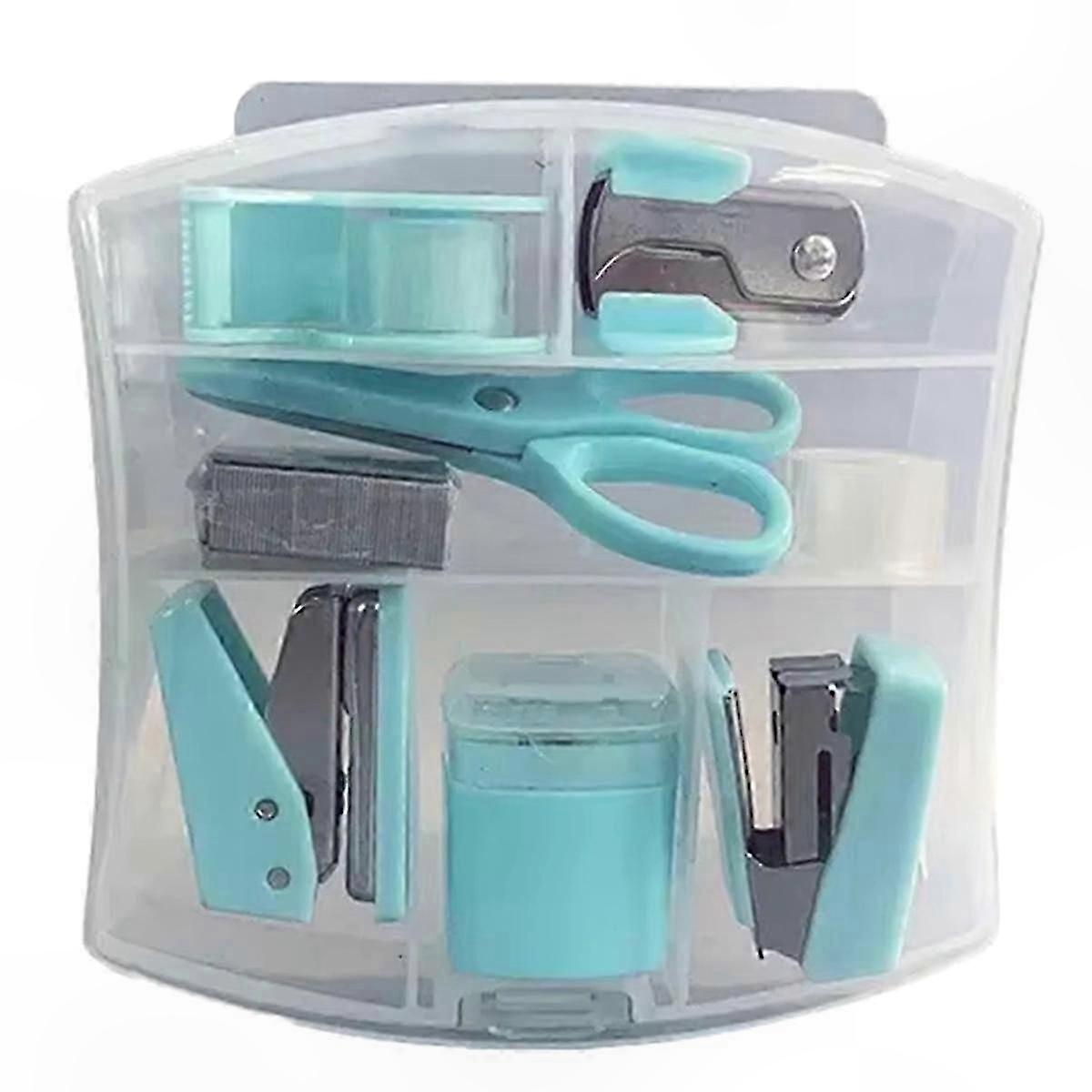 Multifunctional Mini Stapler and Hole Punch Set for Office and Craft Use