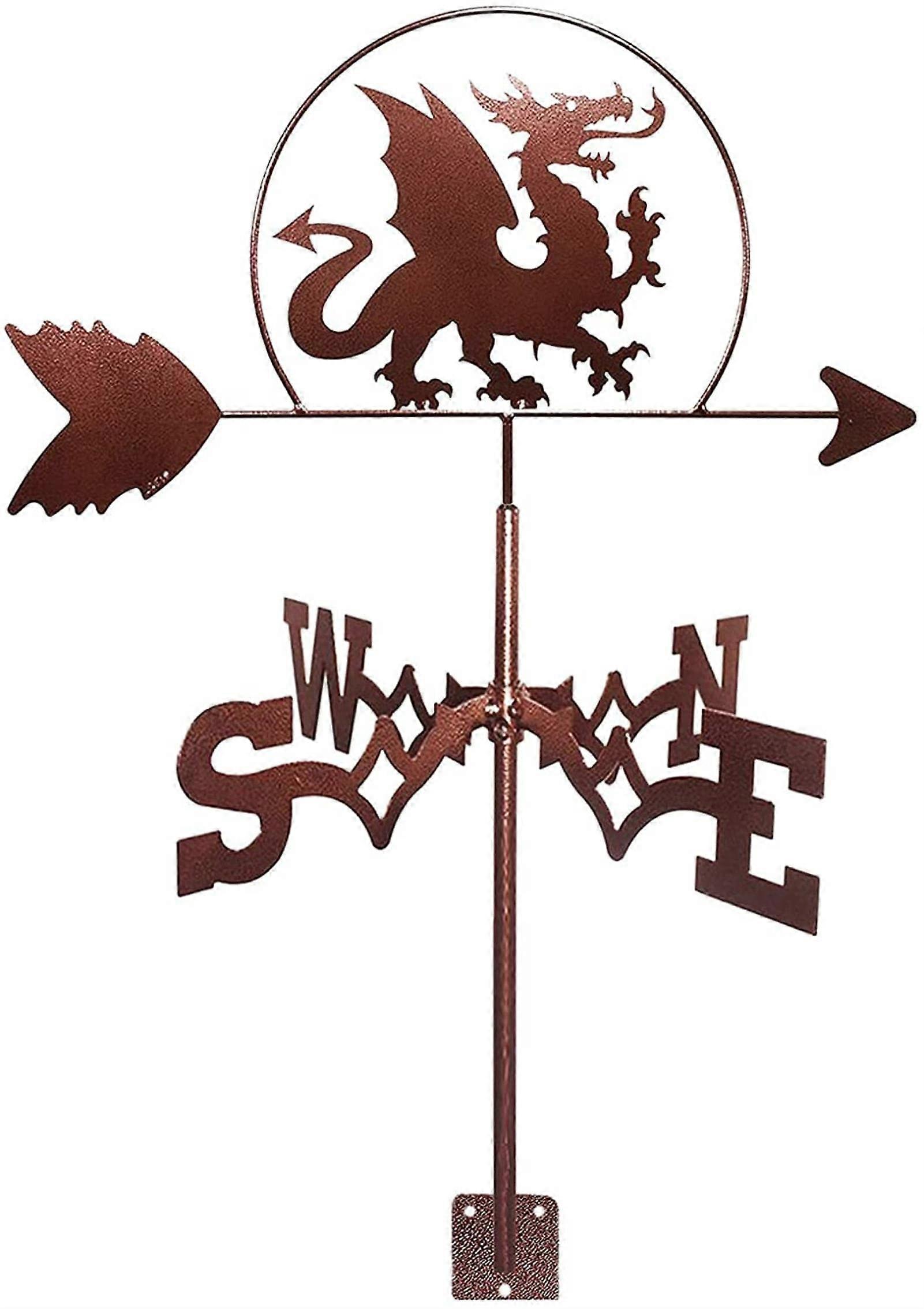 Dragon Metal Weather Vane Model D Vintage Weather Vane Outdoor Garden Paddock Wind Direction Indicator