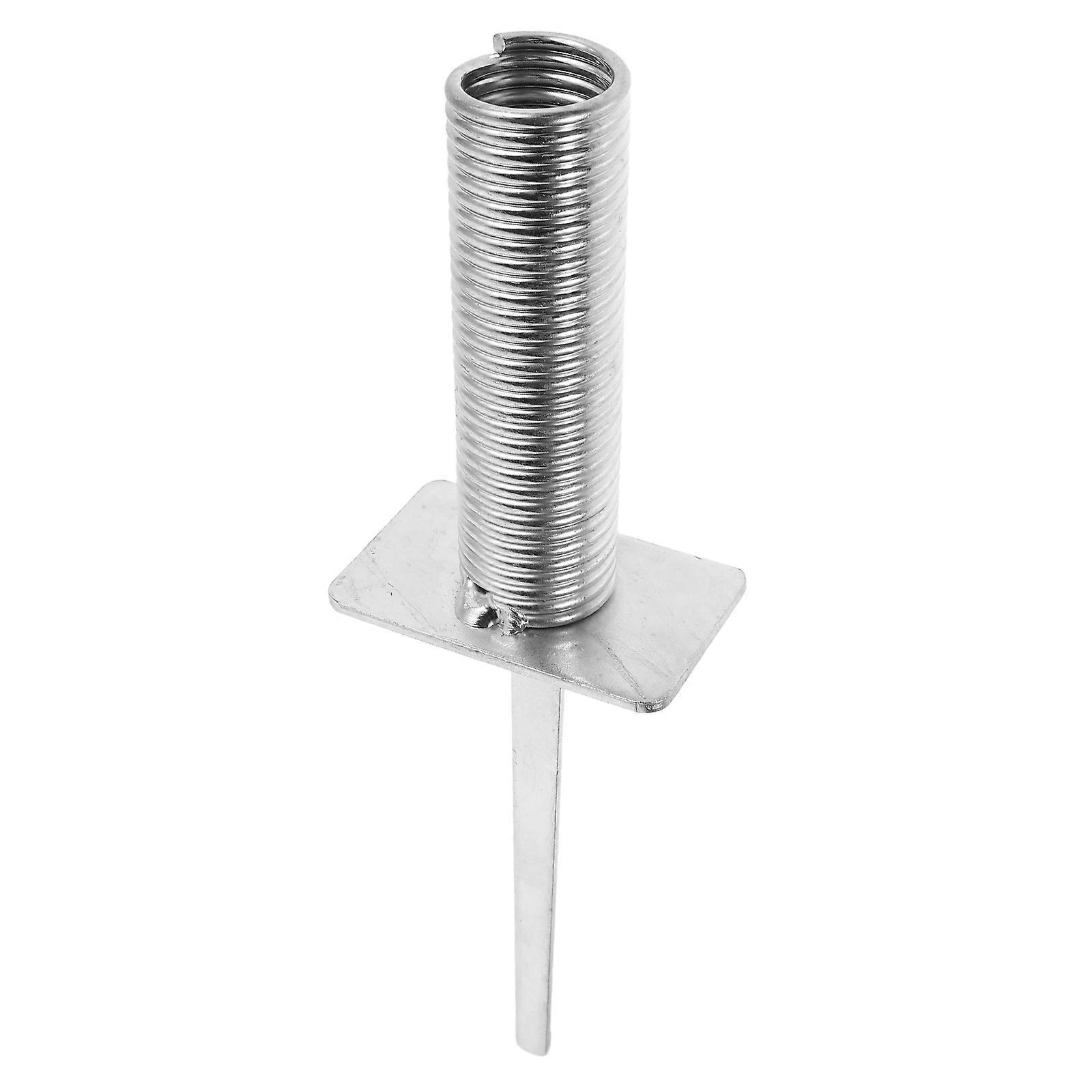 Stable Flag Spike Ground Stake for Soccer Pole Fixing 5Pcs Silver Set