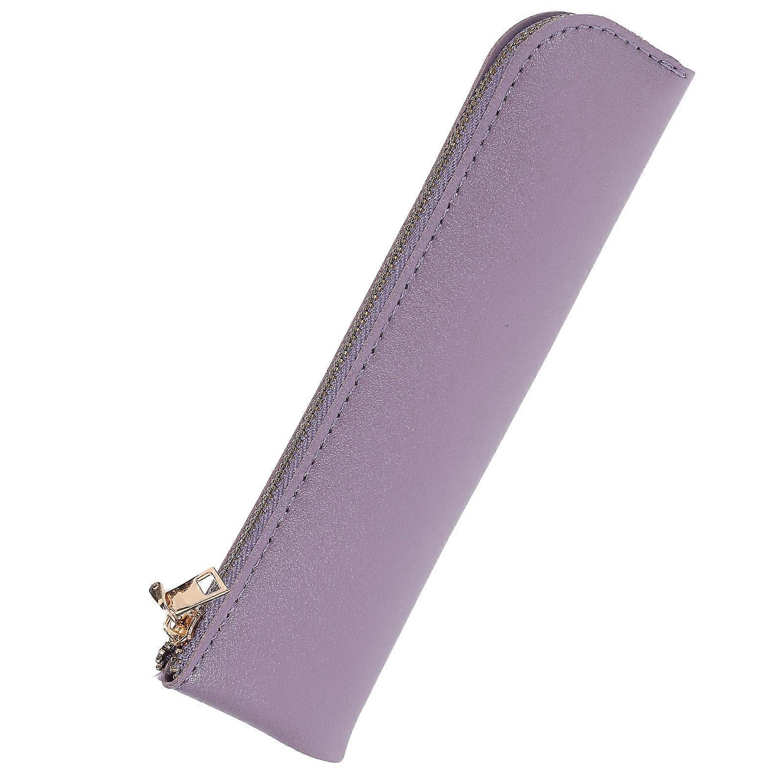 Purple Pencil Pouch Multi-Function Pen Storage Bag 2Pcs Set