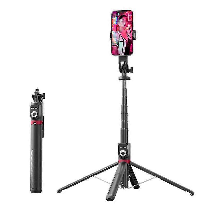 360-degree Rotating Bluetooth Selfie Sticks Live Stand, Spec: Single Clip