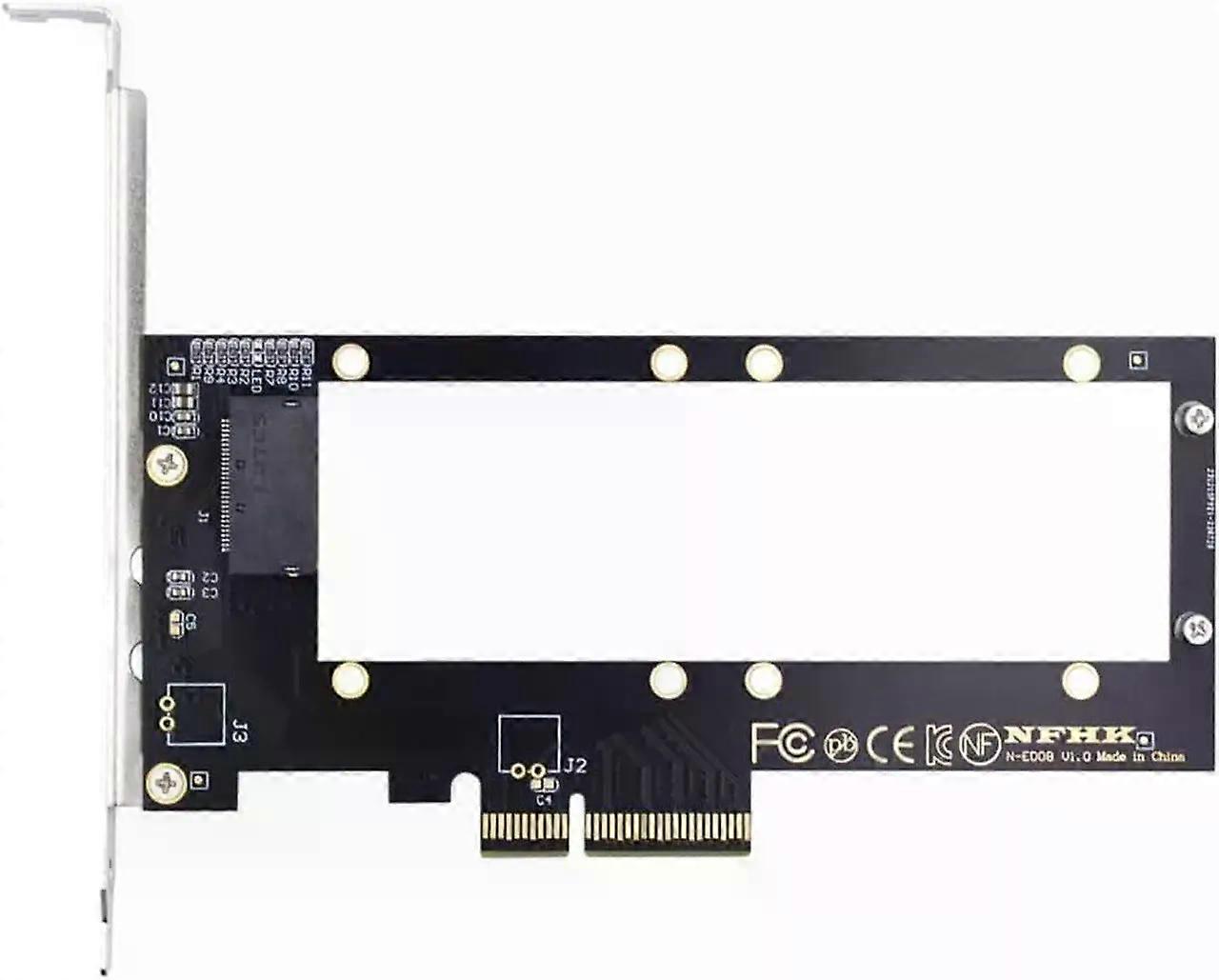 PCI-E 4.0 4X Host Converter to EDSFF GEN-Z NVMe Ruler 1U E1.S 9.5mm 15mm 25mm Thickness Short SSD with Heat Sink PM9A3 PM9D3 P5801X Carrier Adapter