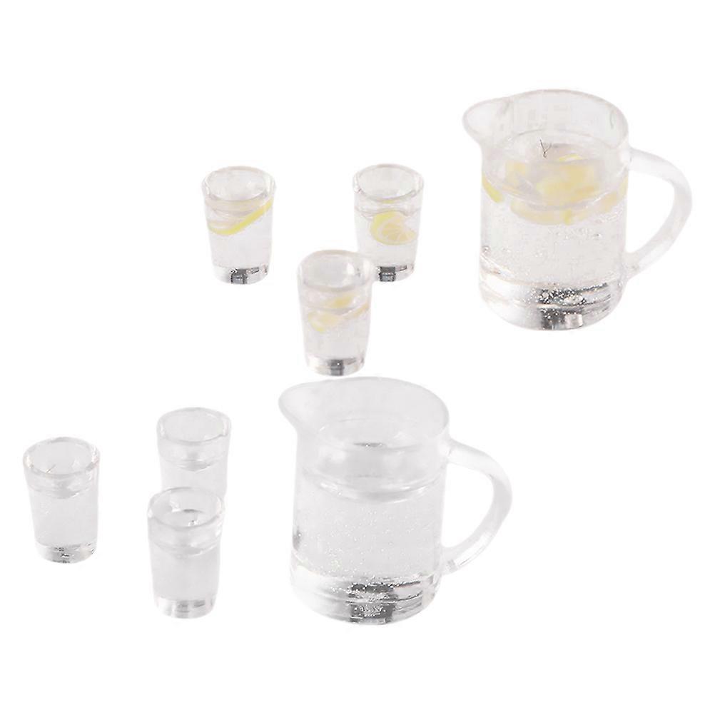 Miniature House Accessories Featuring Elegant Design For Indoor Display Enthusiasts Transparent Color 8 Pieces