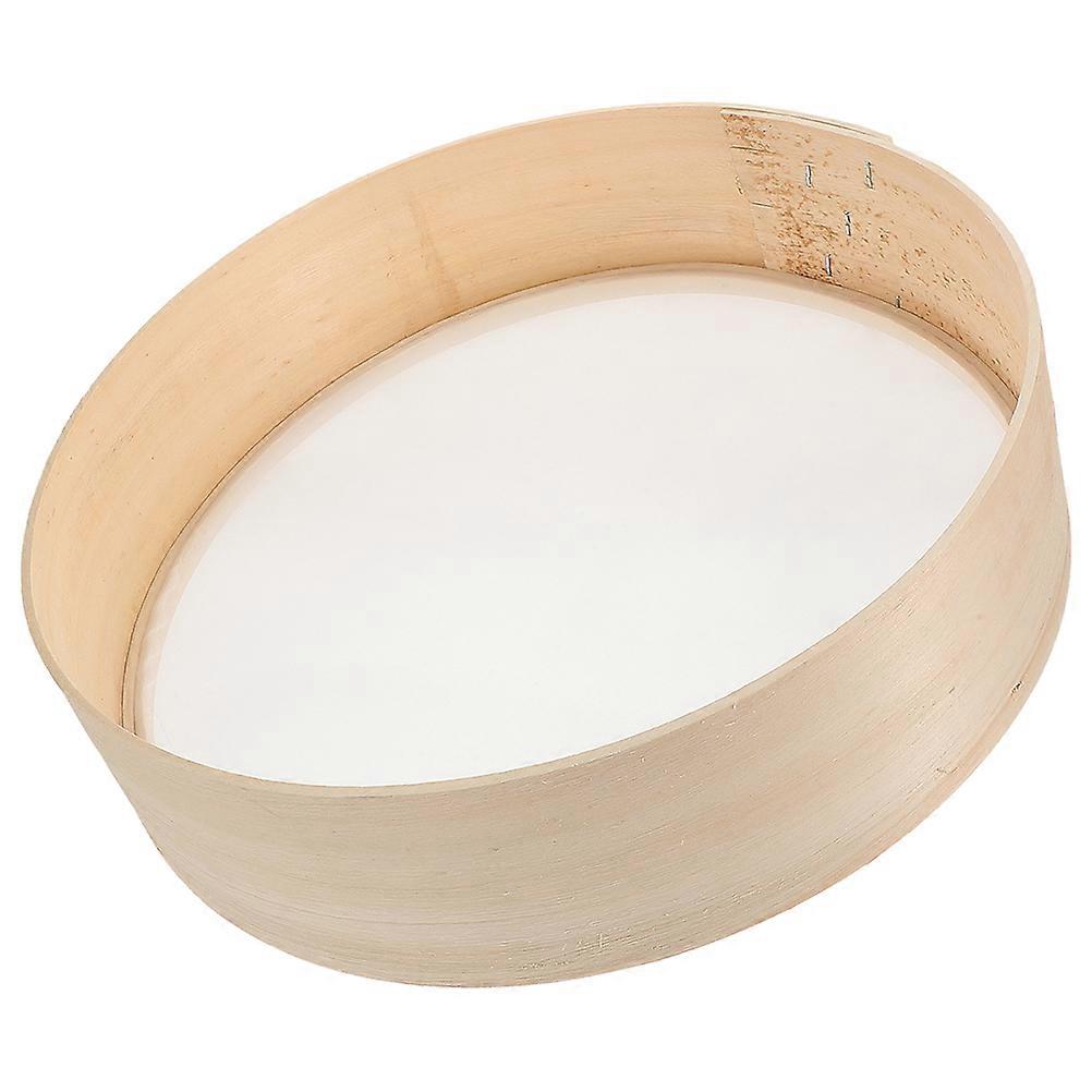 Kitchen Fine Mesh Flour Sifter Wood Sieve for Baking 3Pcs Straining Tool