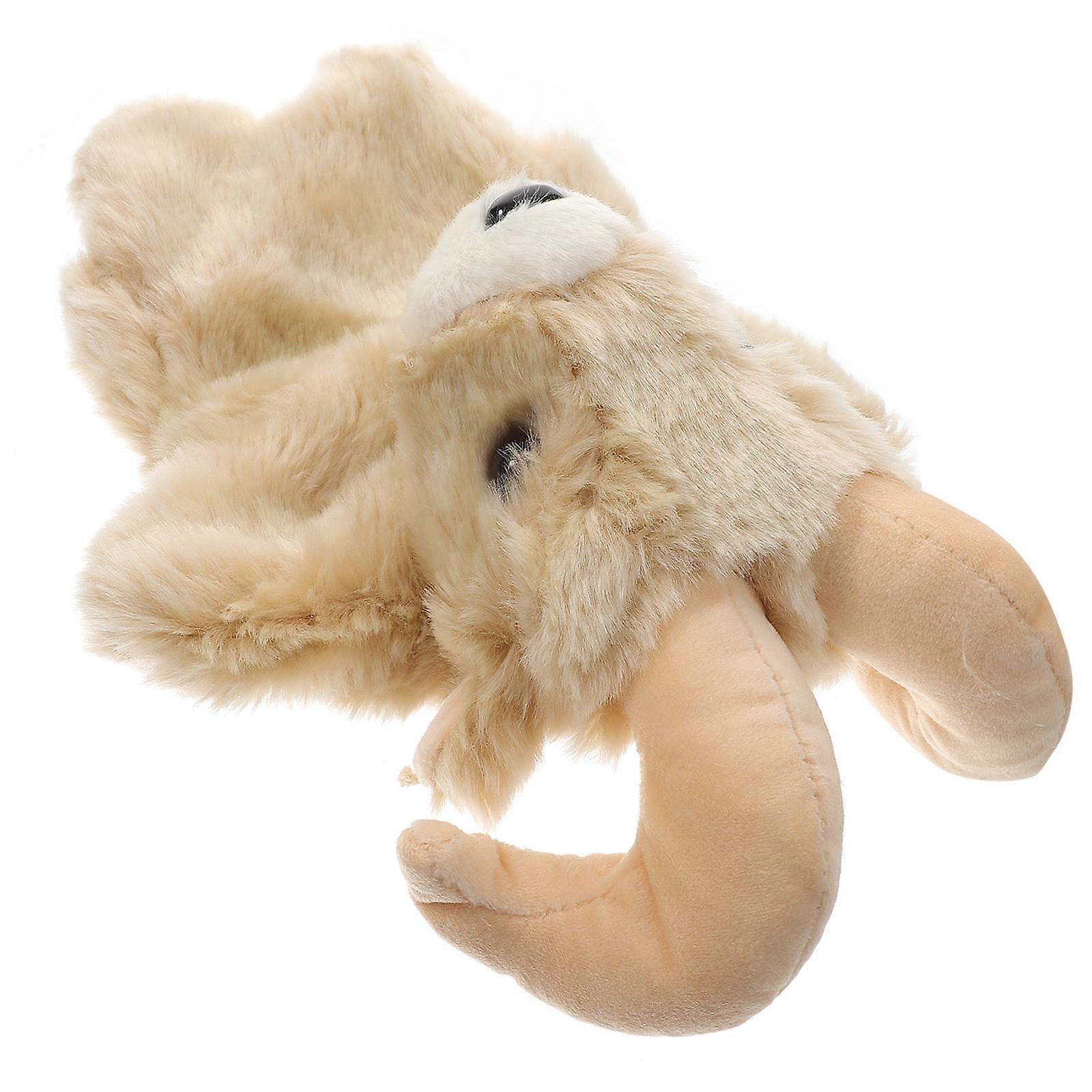Goat Plush Hand Puppet for Interactive Play 2Pcs Animal Stuffed Toy for Kids