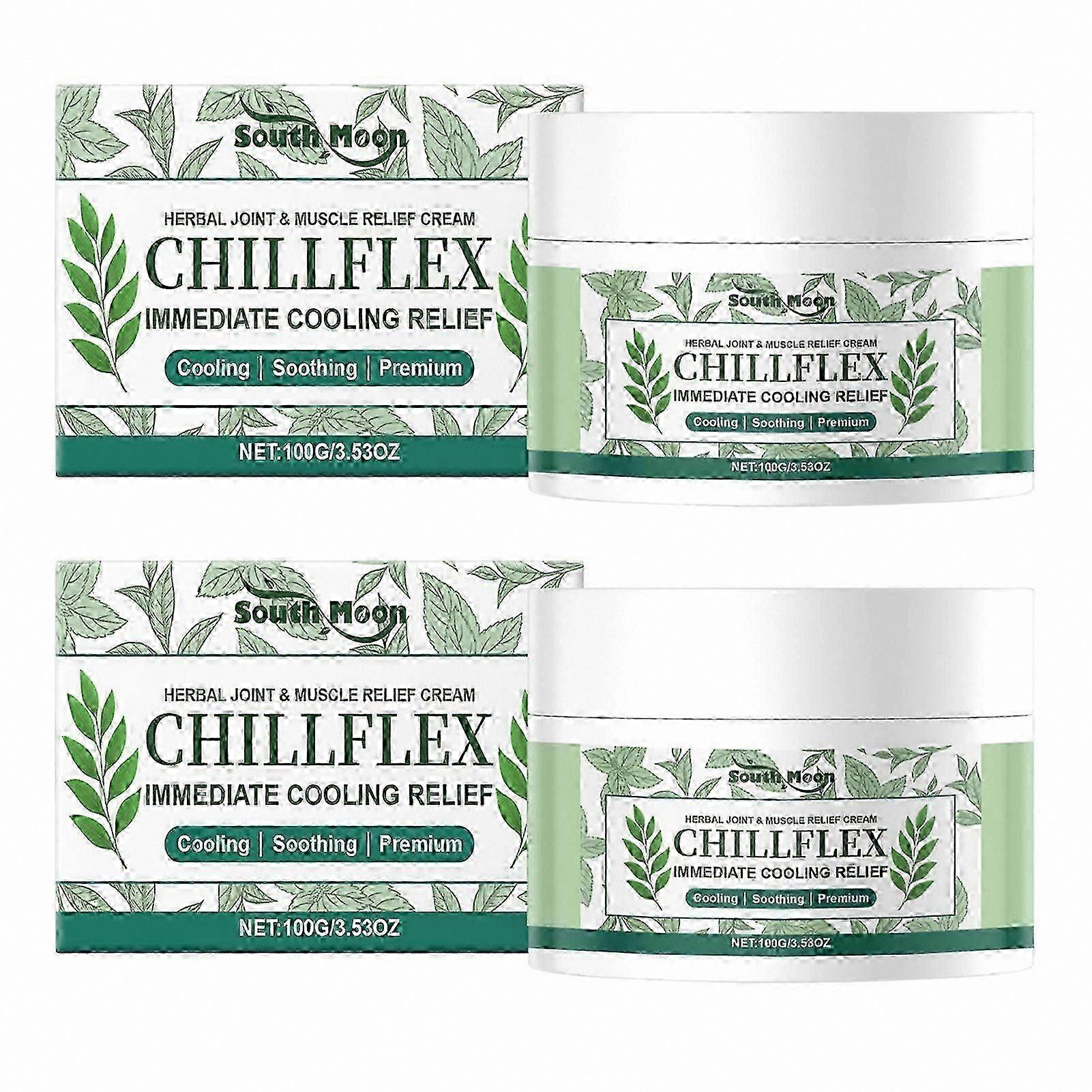 Herbal Cooling Cream for Joint and Muscle Discomfort Relief with Menthol Chillflex Formula 1-3pcs
