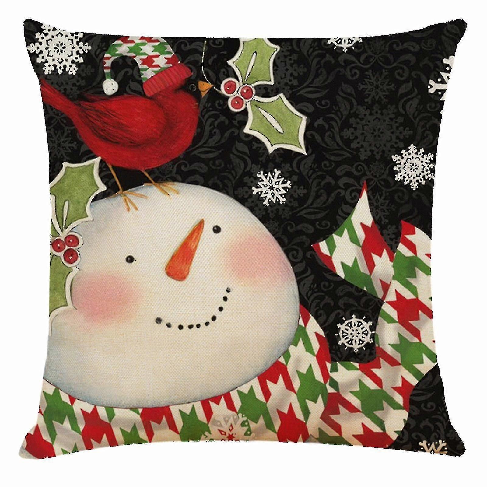 Pillow Case Christmas Pattern Sofa Car Throw Cushion Cover Home Decor
