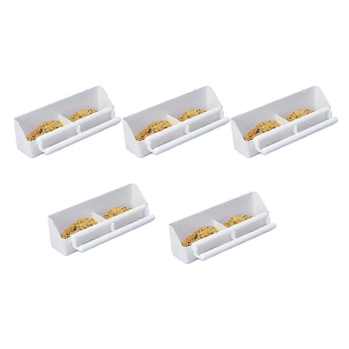 Portable Double Slot Grid Design Bird Feeder