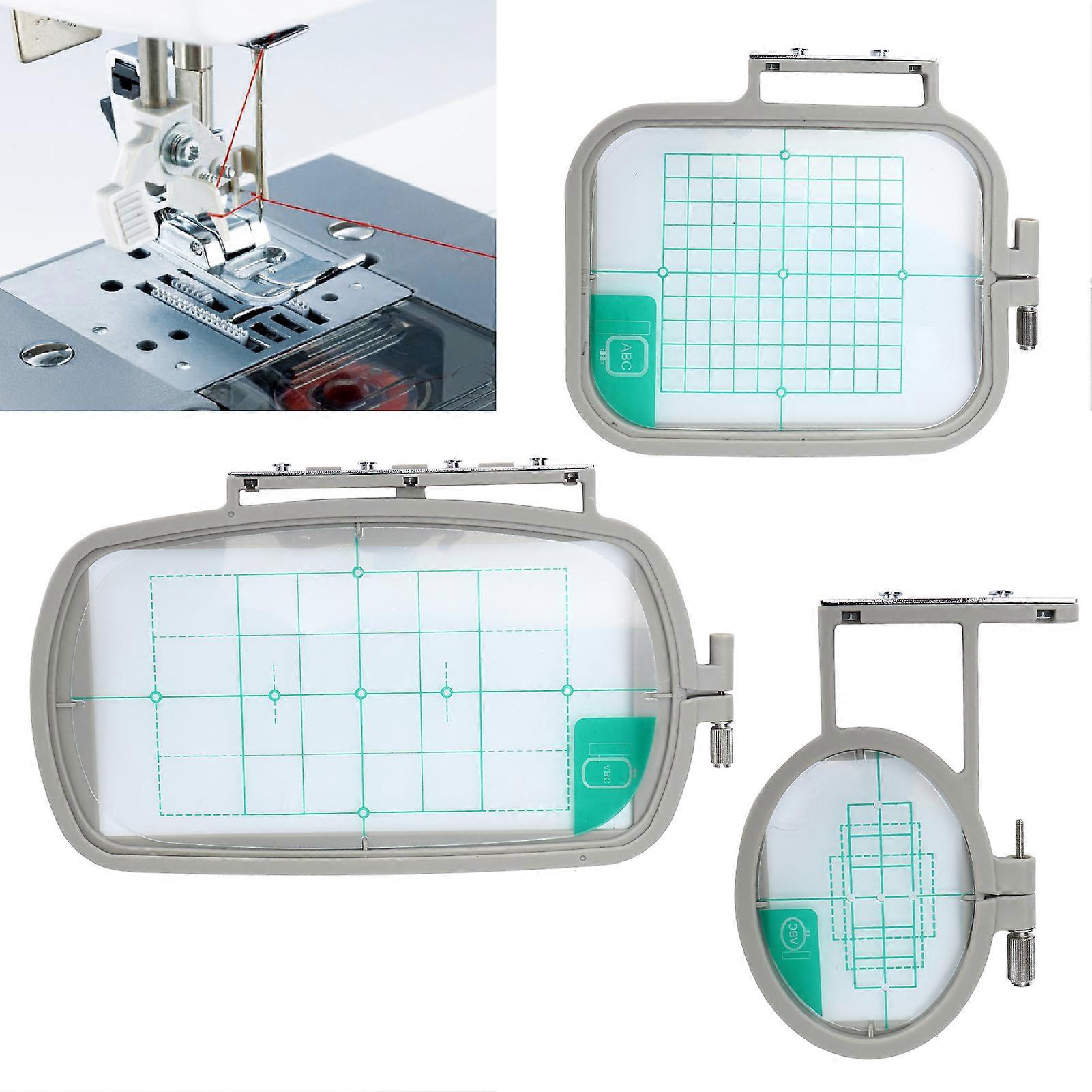 3pcs Embroidery Frame Hoop Sets Household Multifunctional Embroidery Sewing Machine Sets for Home Using