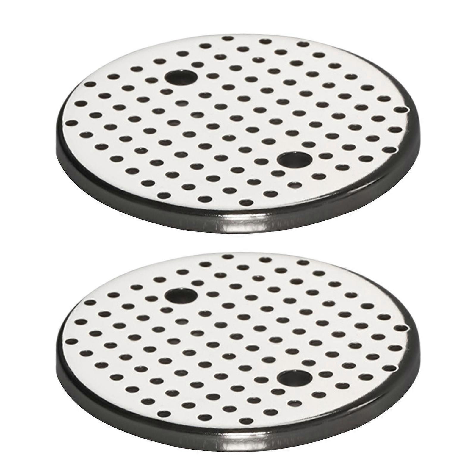 2PCS Easy to Clean Coffee Filter Coffee Machine Handle Filter Plate Filter Screen Backflush Filter for Espresso Machines Multicolor