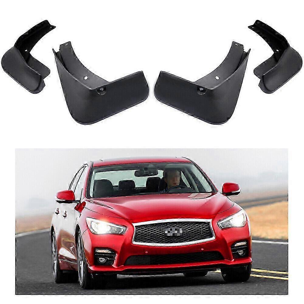 Exquisite 4Pcs Car Mud Flaps Splash Guards Fender Mudguard for Infiniti Q50 2014-2021