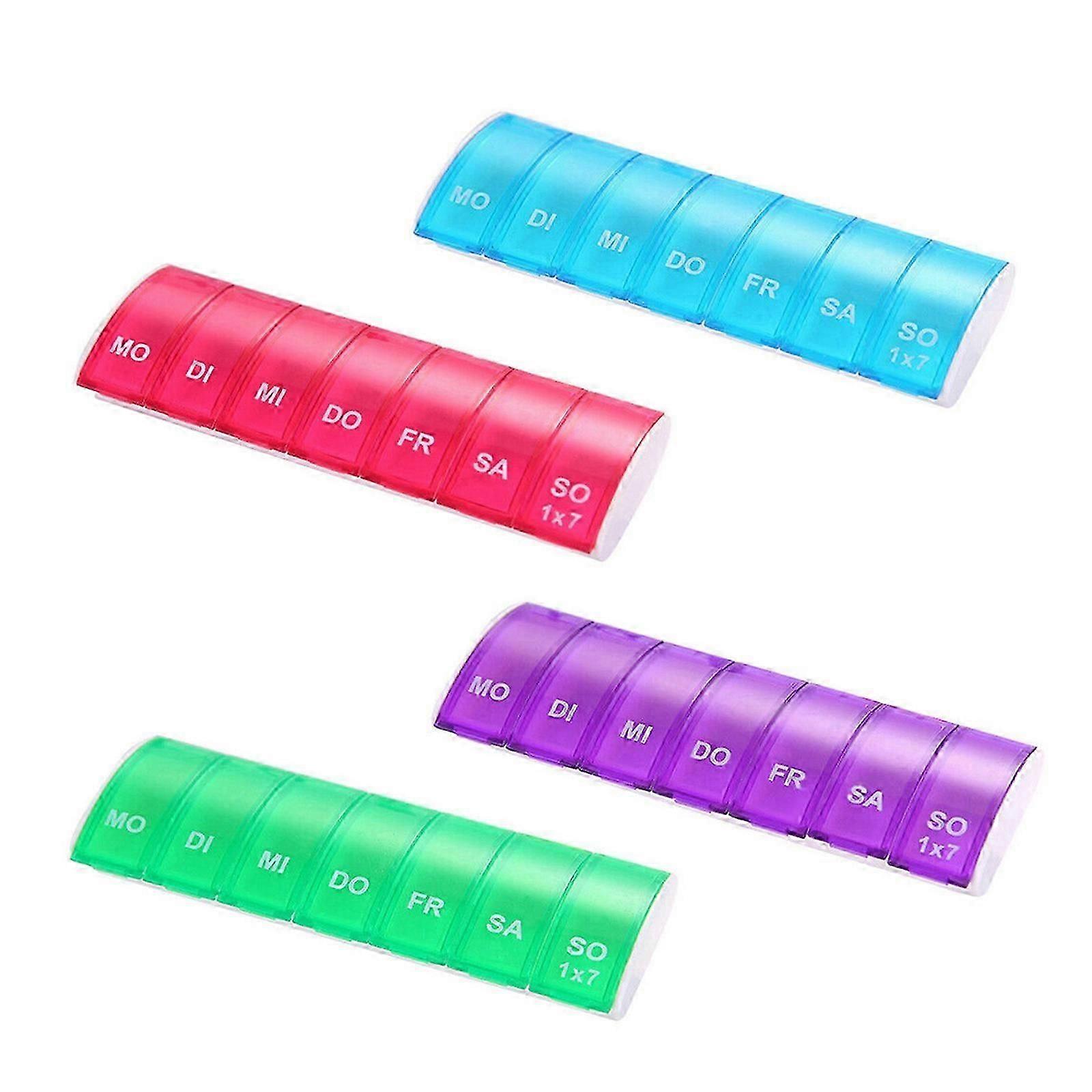 7 Tage Medikamentenbox Pillenbox Tablettendose 7 Fcher Pillendose Pillenspender