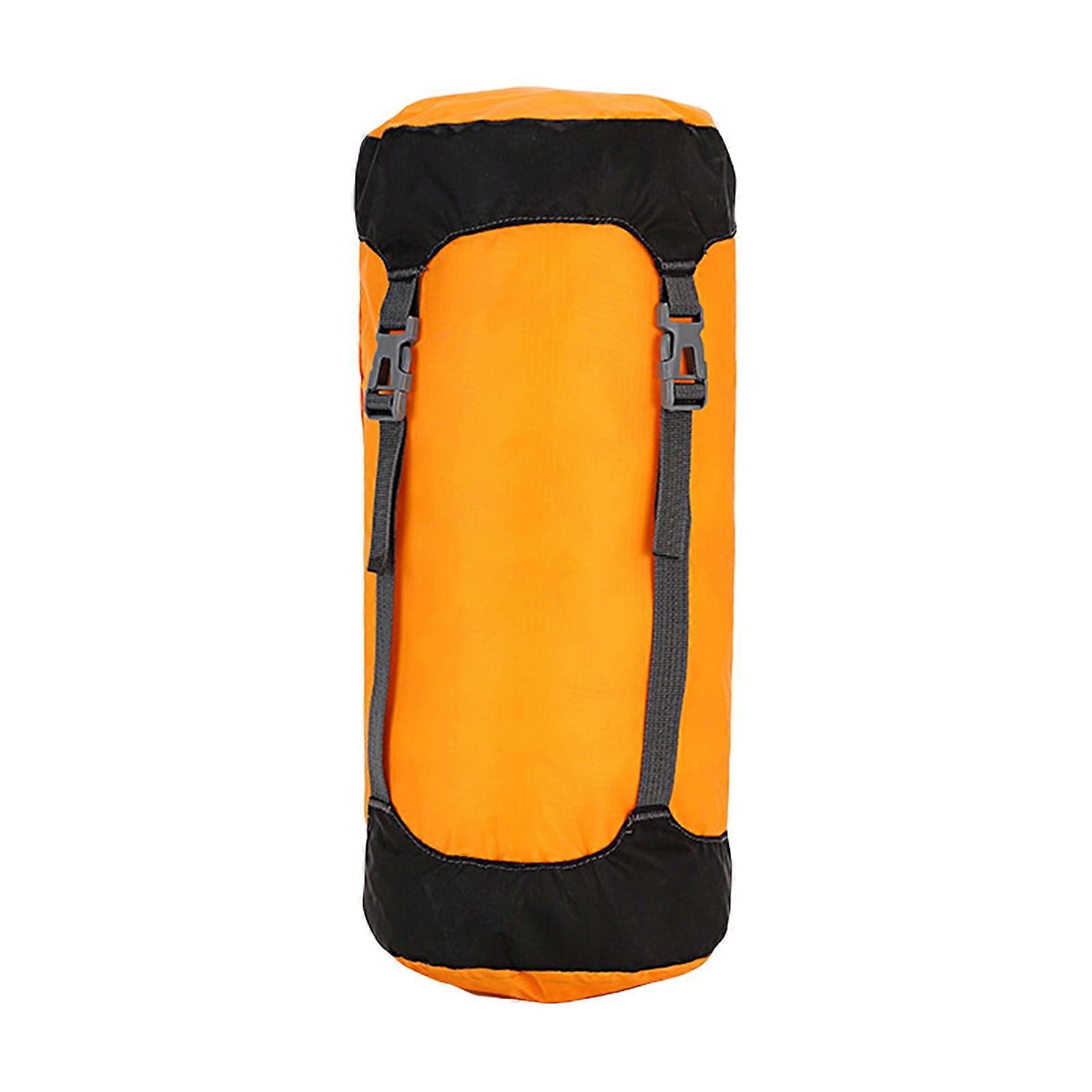 Chicmine 8/15/25/35L Sleeping Bag Compression Sack, Waterproof Nylon Stuff Bag with Drawstring & Adjustable Buckle for Down Jacket, Duvet, Outdoor