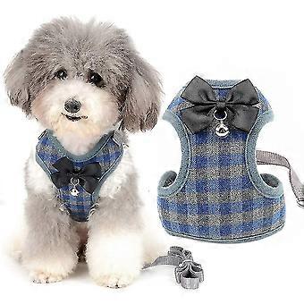 No Pull Small And Lead Sets Adjustable Soft Mesh Plaid Tuxedo Vest Clothes