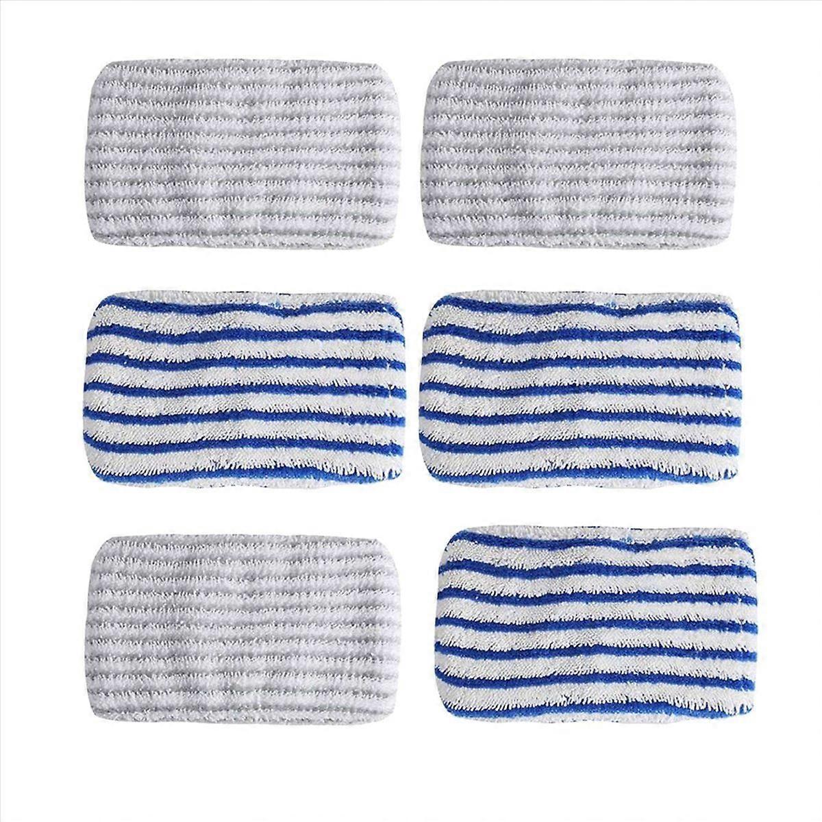6 Pcs Microfibre Cloth Pads Replacement for Rowenta Clean&Steam ZR005801 RY7/RY8 Series Not Suitable