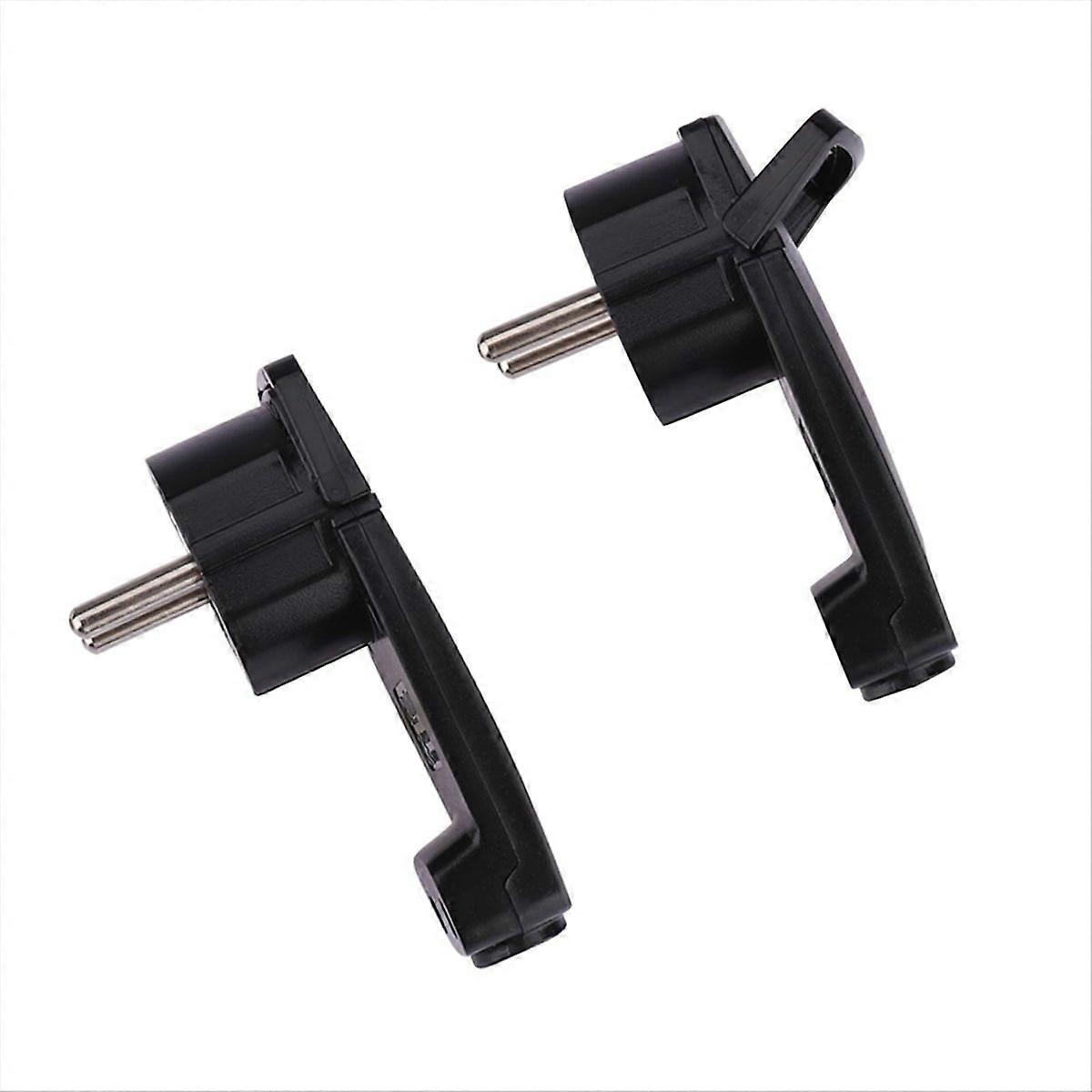 2pcs Schuko Angled Plug Flat, Schuko Flat Plug 250 V (16 A), Schuko Plug, Schuko Plug Flat, Eu Plug