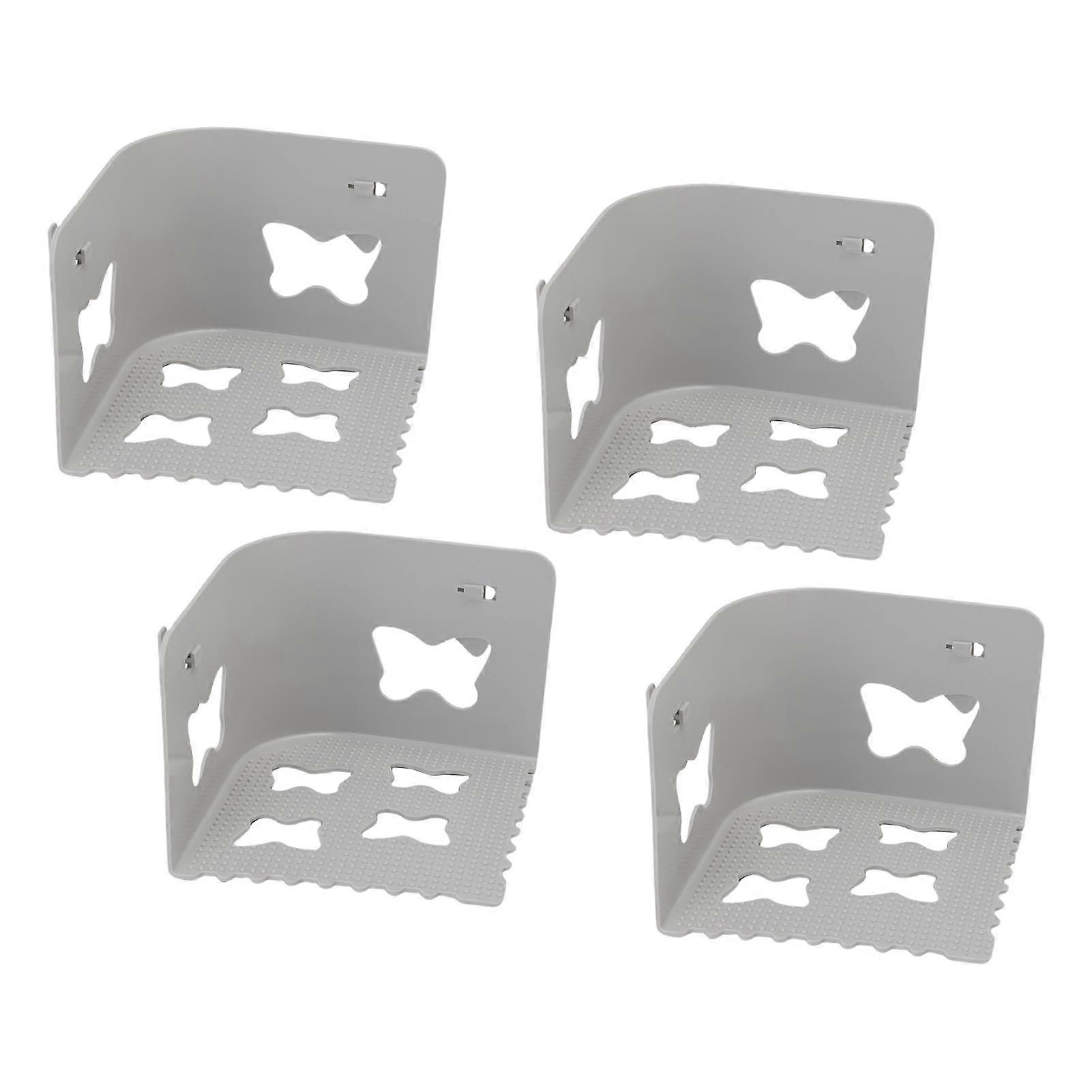 4pcs Bed Sheet Holders Invisible Butterfly Snaps Plastic Bed Sheet Clamps for Preventing Sheet Sliding