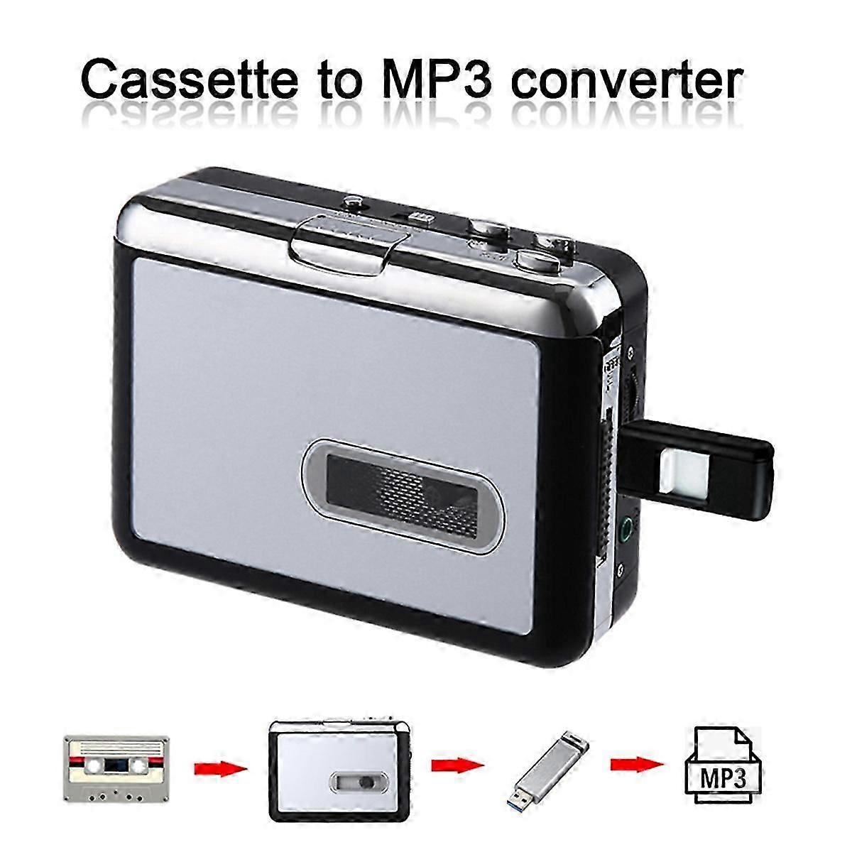 Ezcap231 Cassette Tape Music Audio Player to MP3 Converter USB Cassette Player Capture Recorder to