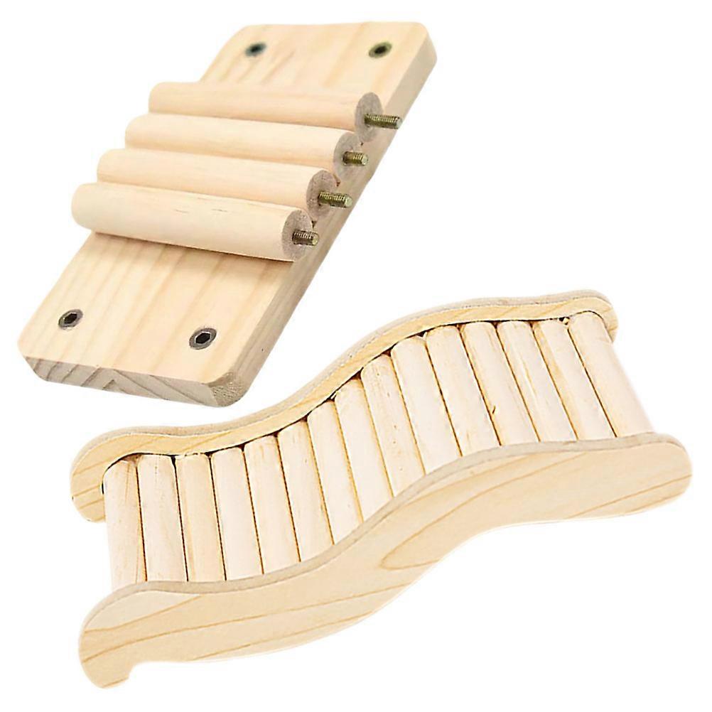 Durable Wooden Hamster Ladder for Activity 1Set with Climbing Platform