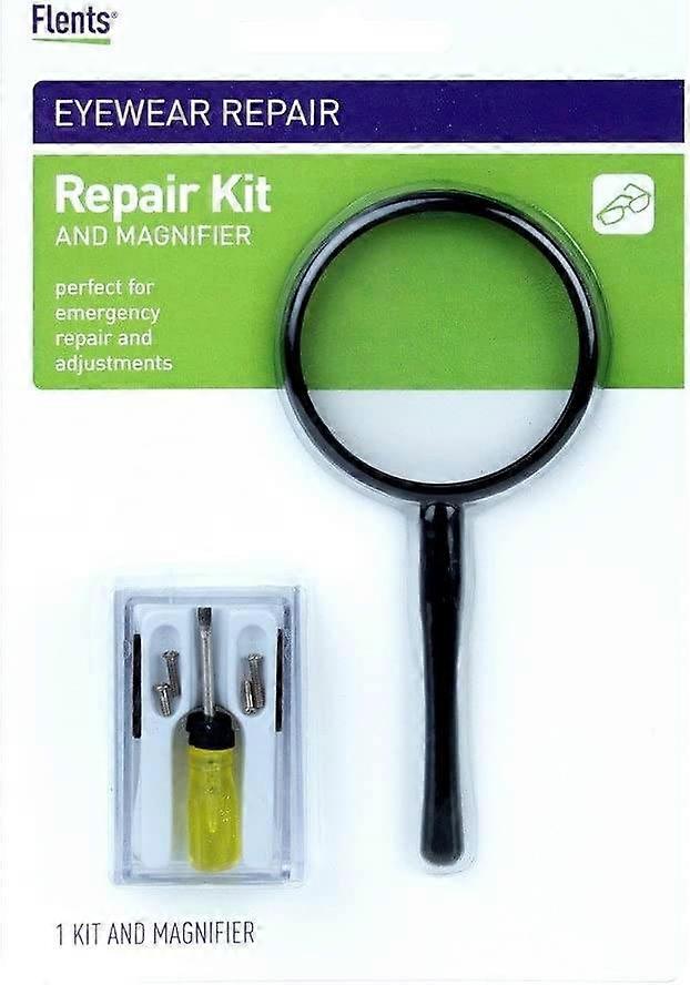Flents Eyeglass Repair, Repair Kit And Magnifier, 1 Ea