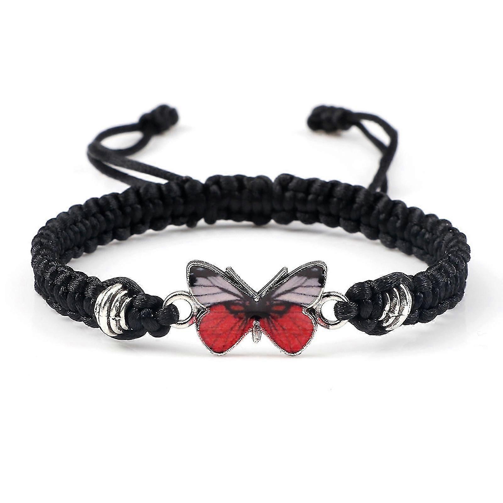 Adjustable String Butterfly Bracelets For Women Cute Butterfly Charm Bracelets