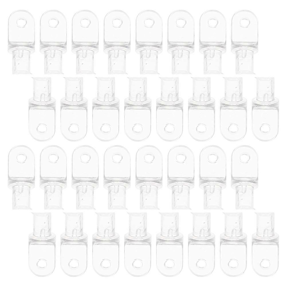 Wand Tip Hooks Blind Wand Replacement Clear Design Rectangular Hooks For Indoor Use 50Pcs
